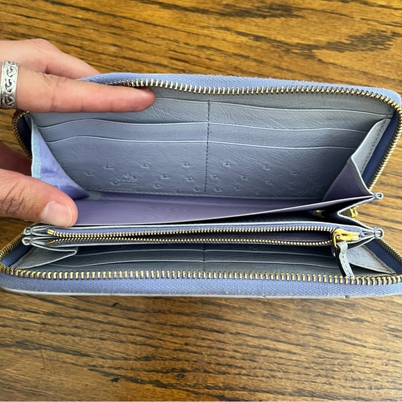 Gucci GG Marmont Ostrich Leather All Around Zippy Wallet W/Dustbag - Picture 5 of 16